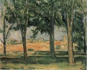 Paul Cezanne Chestnut Trees at Jas de Bouffan Spain oil painting artist